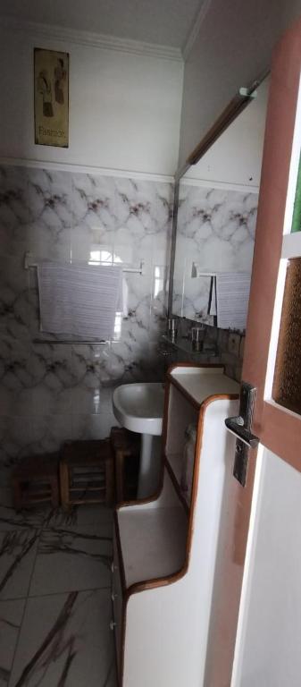 Koupelna v ubytování Riad L'ostale