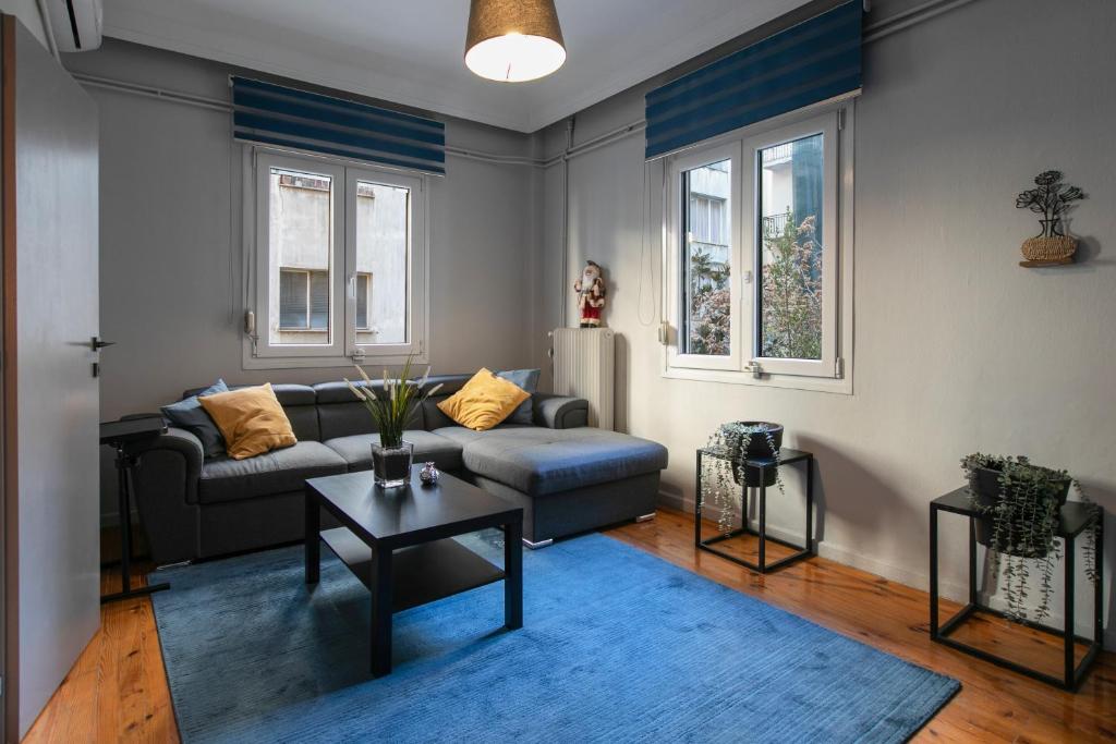 Χώρος καθιστικού στο Aristotelous Family House