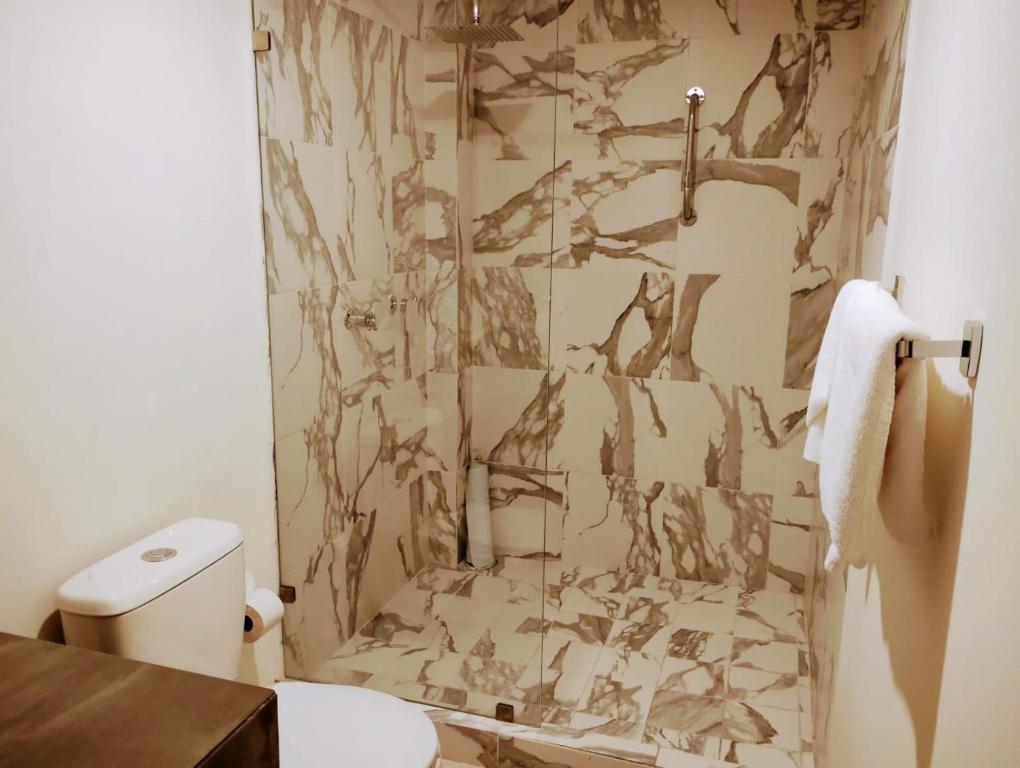 Koupelna v ubytování Hotel Casa 20