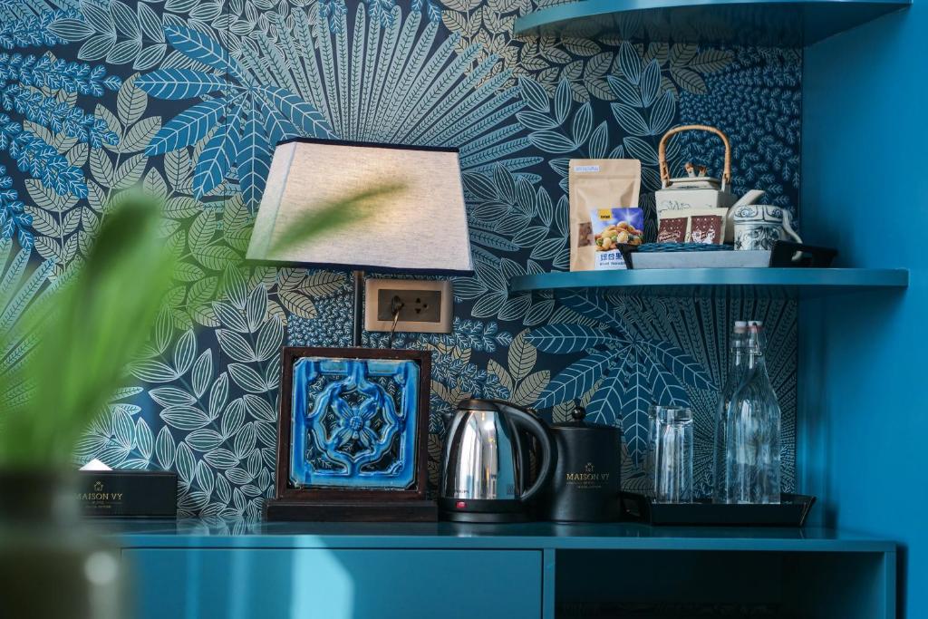 Kuchyň nebo kuchyňský kout v ubytování Maison Vy Hotel Hội An