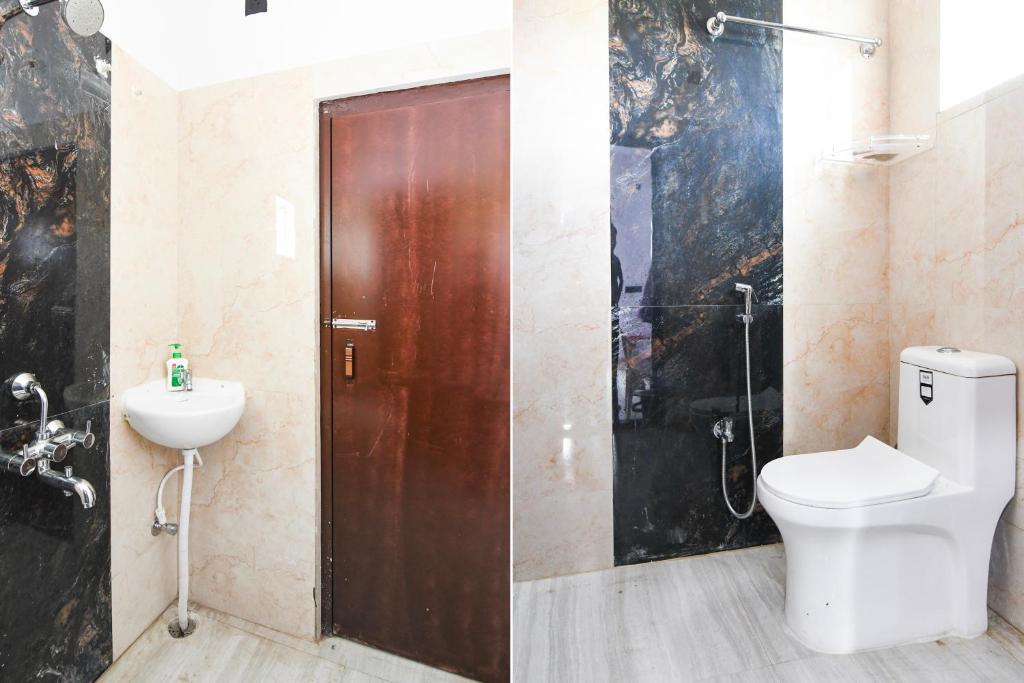 Koupelna v ubytování Super Hotel O MNJ Mansion