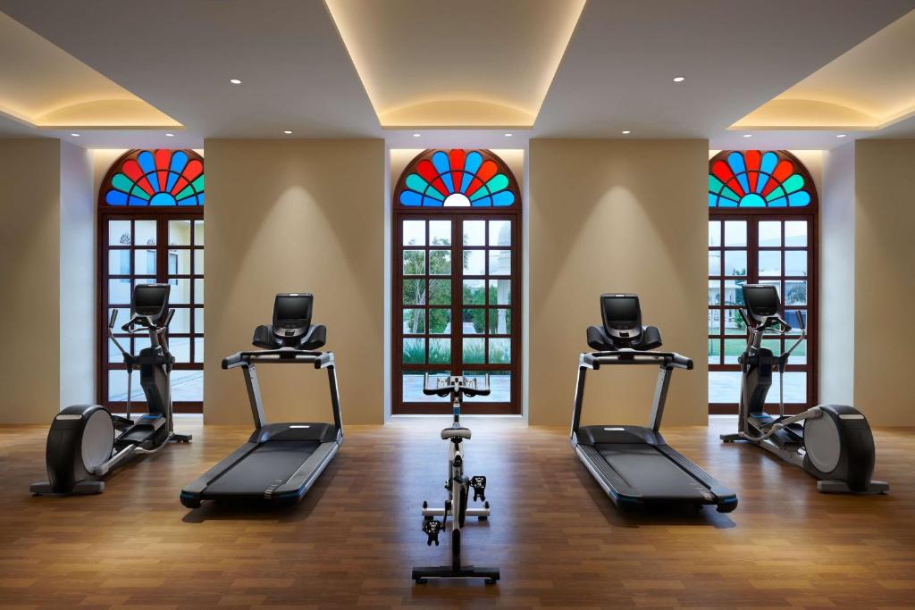 Fitness centrum a/nebo fitness zařízení v ubytování Hyatt Regency Jaipur Mansarovar