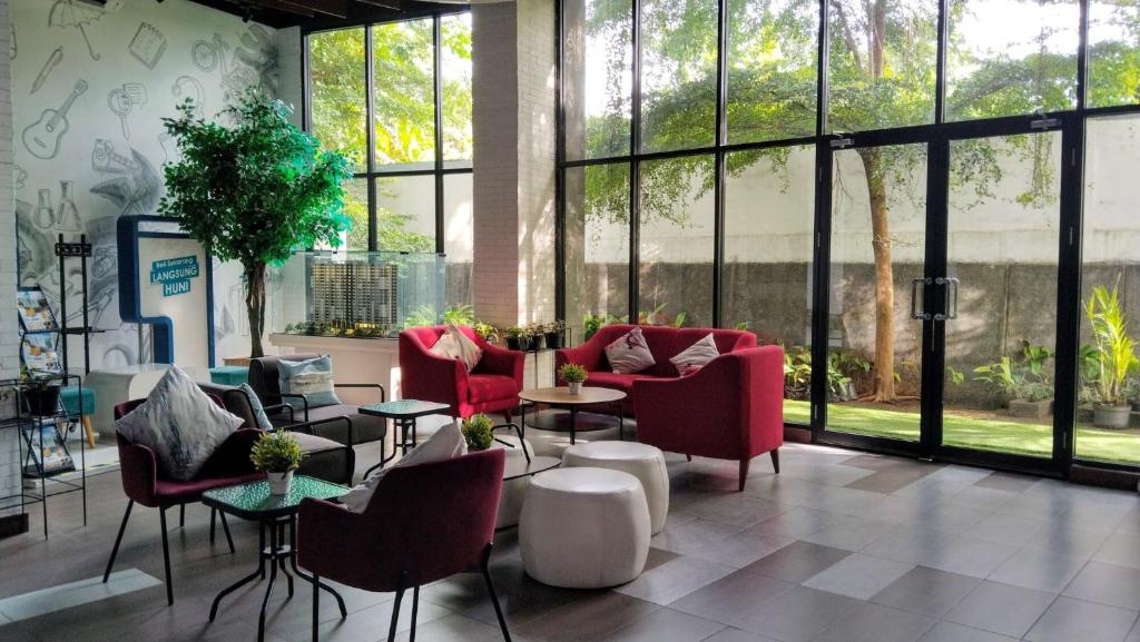 Ruang duduk di Cordova Suites