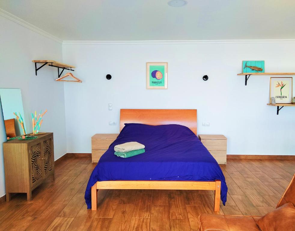 Postel nebo postele na pokoji v ubytování Studio a Casa Valentina