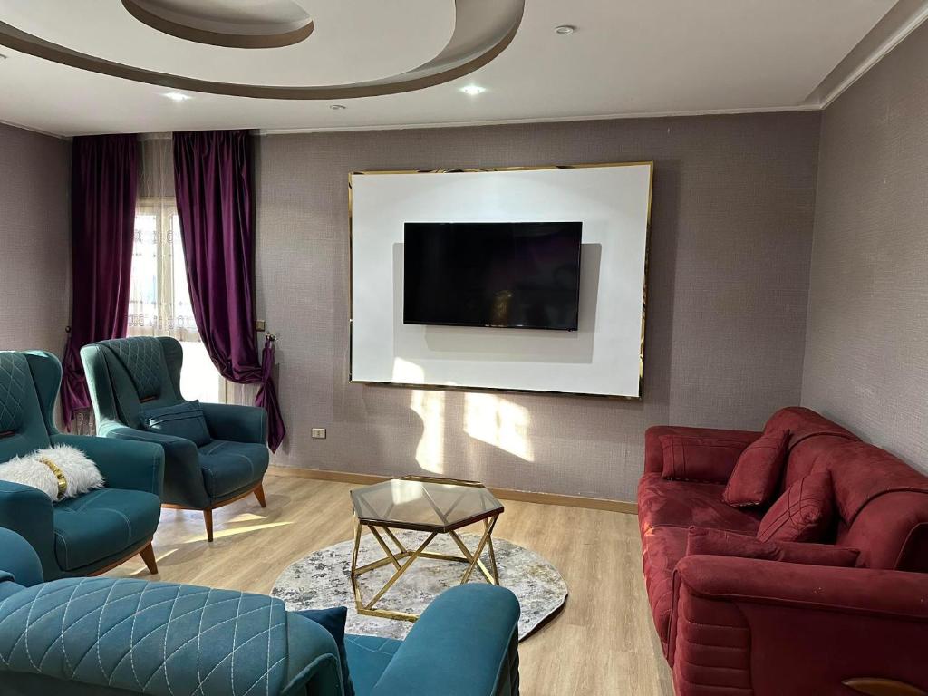 Posezení v ubytování JubingeHotel 聚滨阁民宿