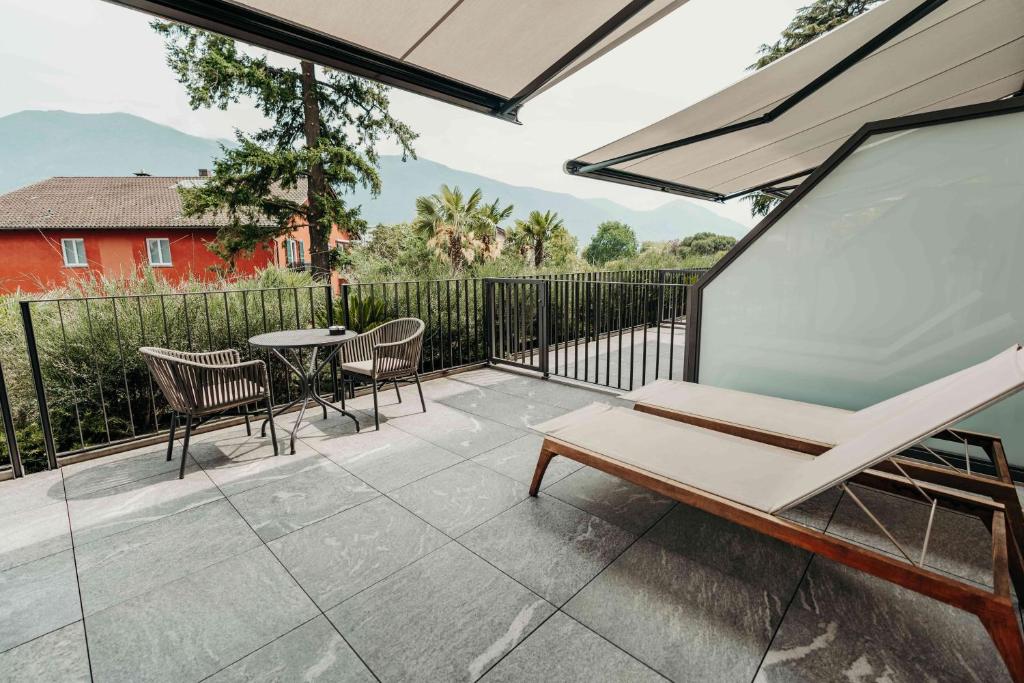 Nespecifikovaný výhled na hory nebo výhled na hory při pohledu z hotelu