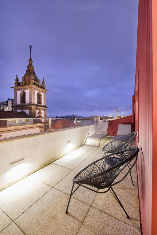 Balkón nebo terasa v ubytování Hotel Moon & Sun Braga