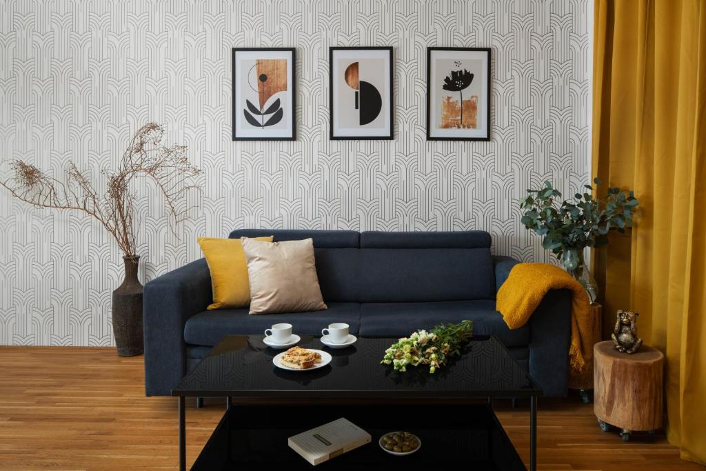 Posezení v ubytování Zelný Trh Boutique Apartments #11 by Goodnite cz