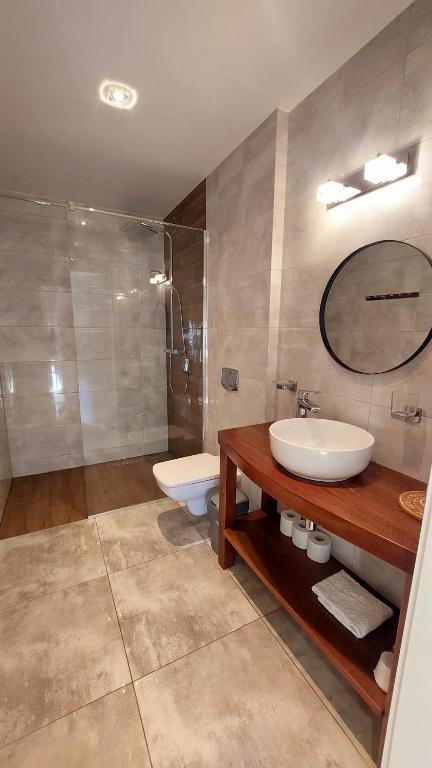 Kúpeľňa v ubytovaní Apartamenty Biała Perła