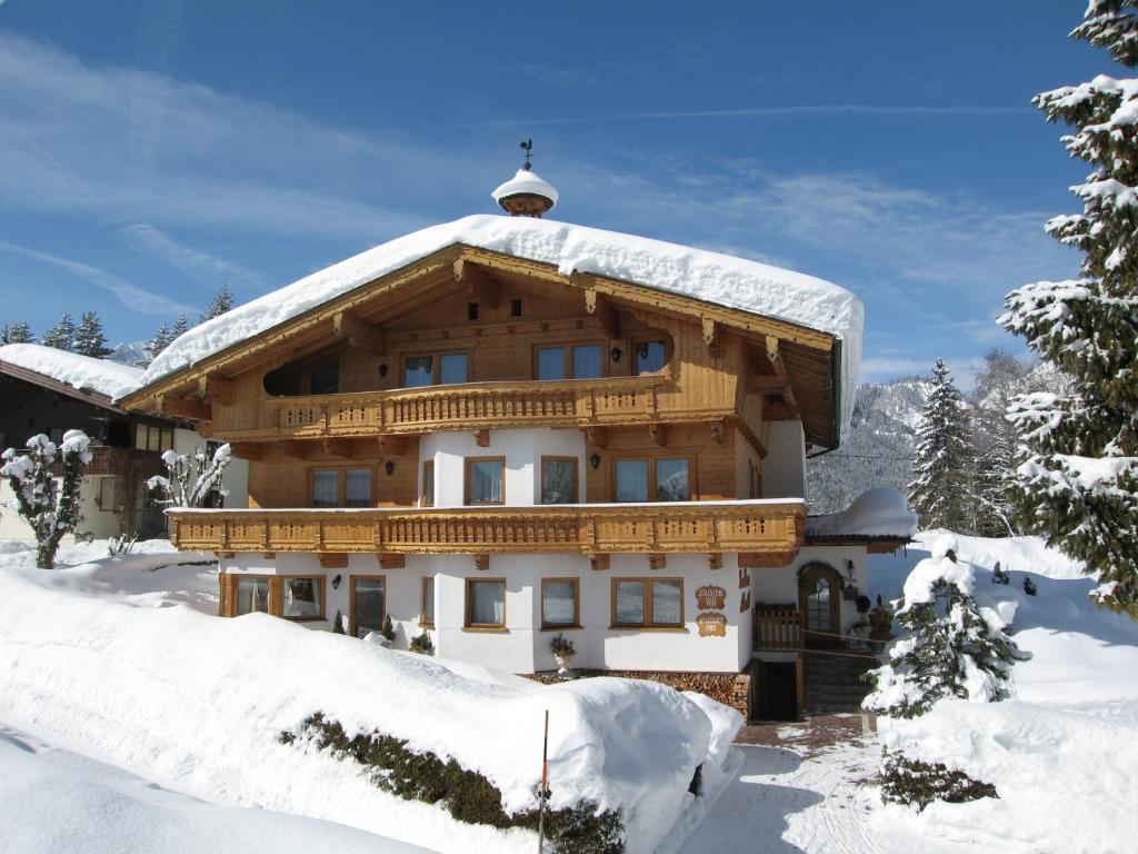 Landhaus Achental during the winter