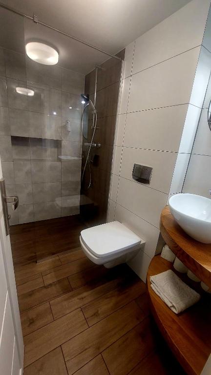 Kúpeľňa v ubytovaní Apartamenty Biała Perła