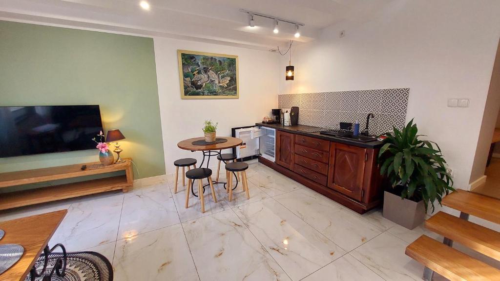 Kuchyňa alebo kuchynka v ubytovaní Apartamenty Biała Perła