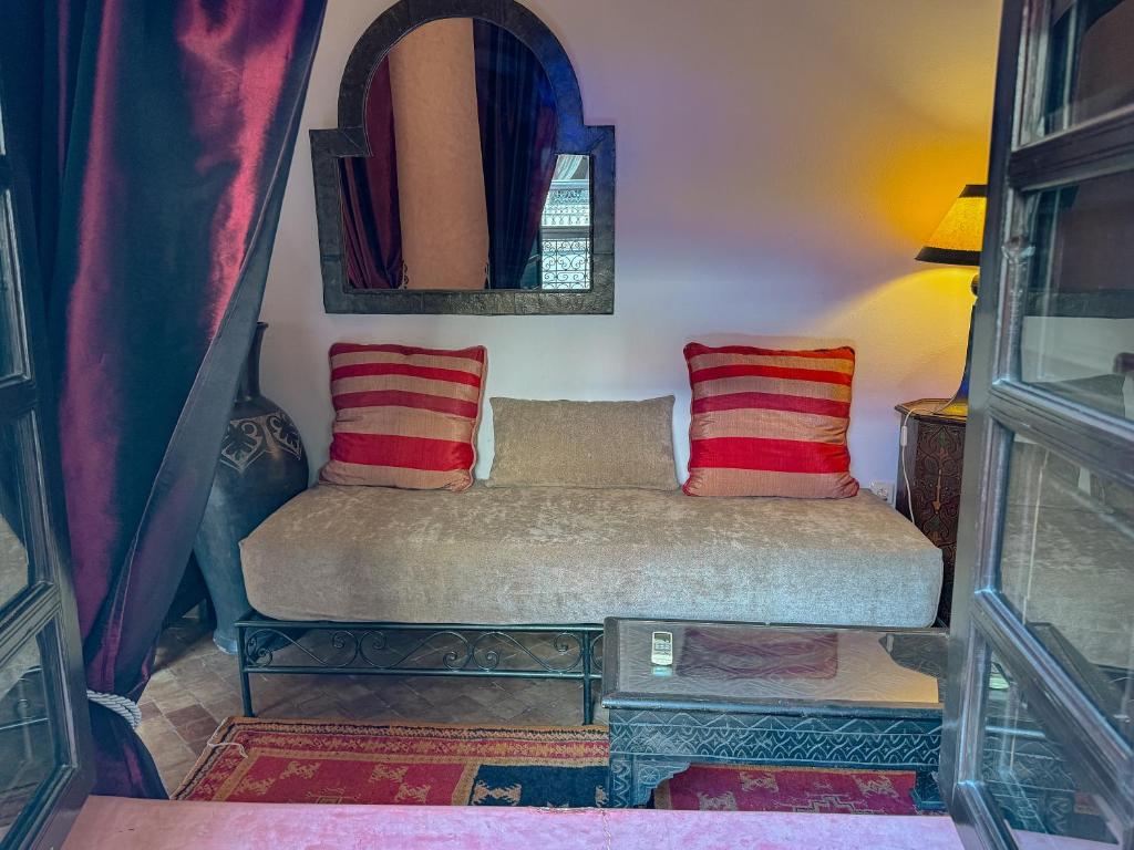 Posezení v ubytování Riad Lapis-lazuli