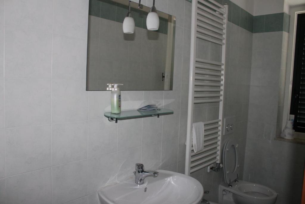Koupelna v ubytování Hotel Terranova