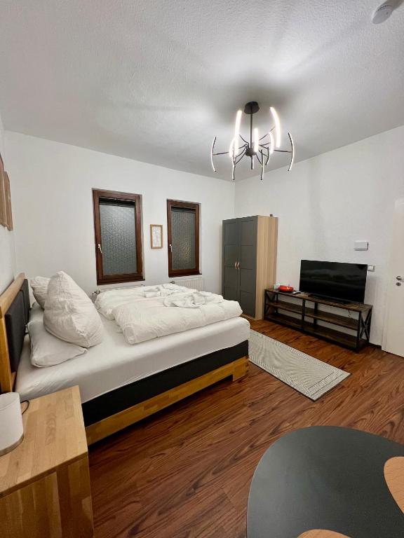 TV a/nebo společenská místnost v ubytování Sahara Hosting Apartments Nürnberg City Room 3