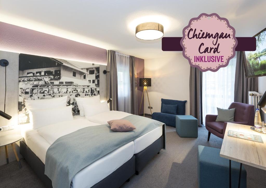 Postel nebo postele na pokoji v ubytování Hotel Hörterer Der Hammerwirt