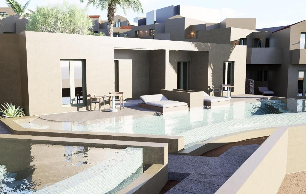 Bazén v ubytování Galaxy Suites Boutique Resort nebo v jeho okolí
