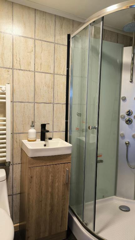 Koupelna v ubytování Casa Gebauer