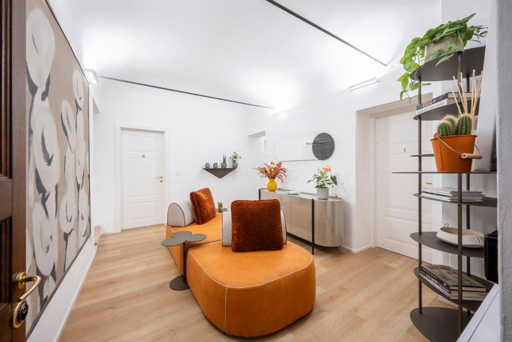 Posezení v ubytování Palazzo Garibaldi Parma Luxury Rooms & Suites