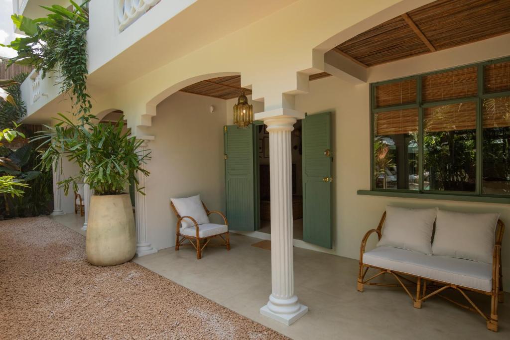 Patio nebo venkovní prostory v ubytování Maison Tropical