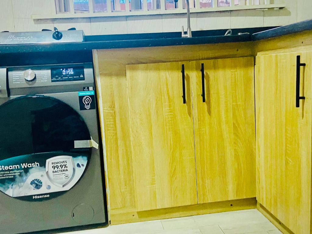 Kuchyň nebo kuchyňský kout v ubytování Nexus Apartment