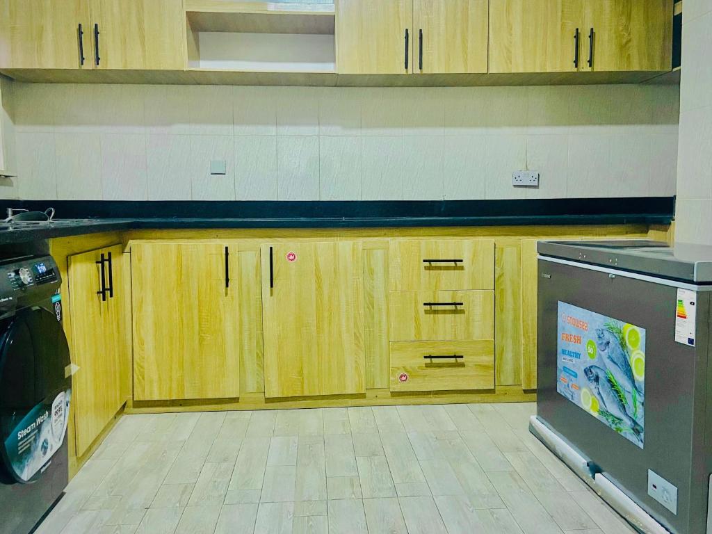 Kuchyň nebo kuchyňský kout v ubytování Nexus Apartment