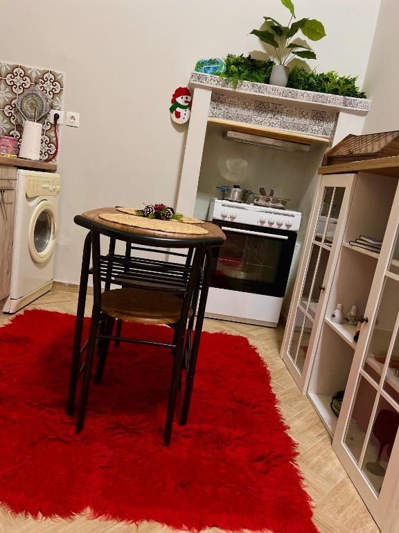 Kuchyň nebo kuchyňský kout v ubytování Niki Cottage