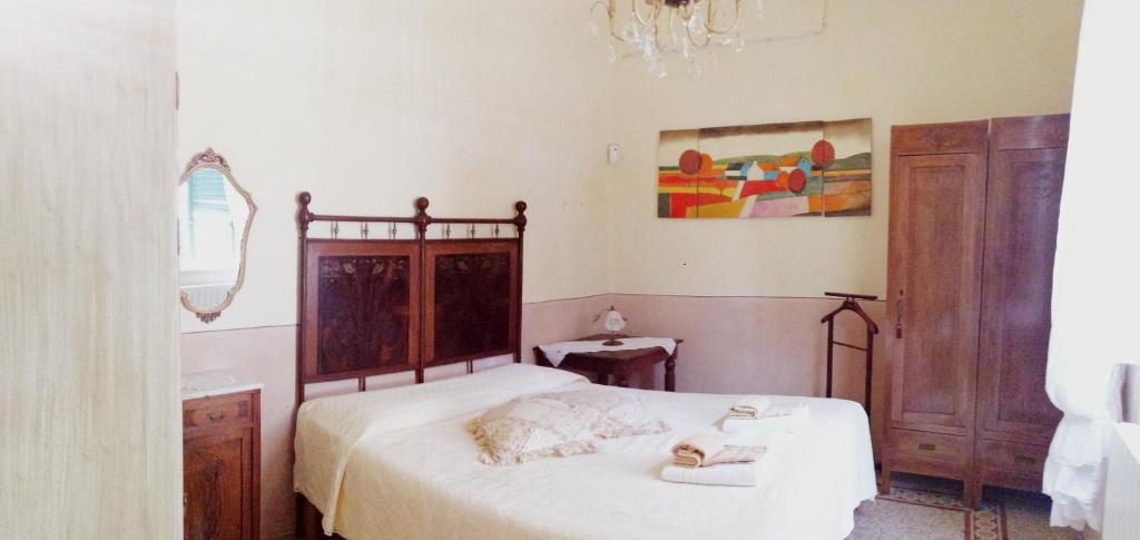 Łóżko lub łóżka w pokoju w obiekcie Bed and Breakfast Evelina