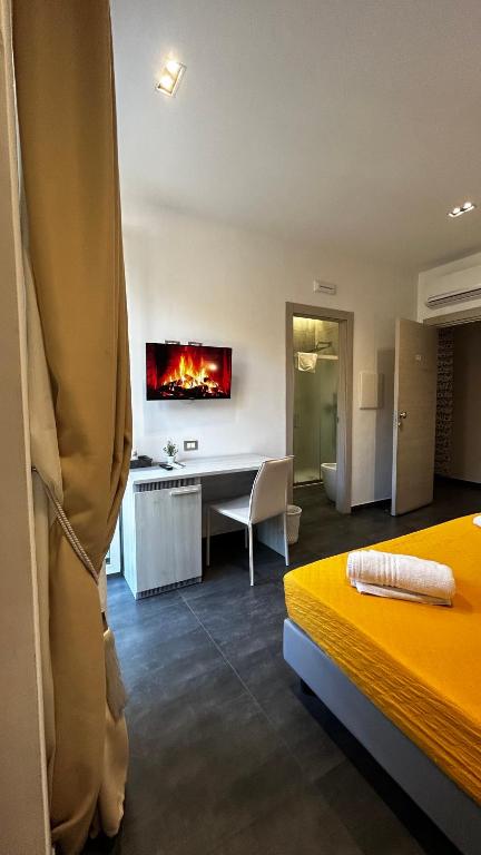 TV a/nebo společenská místnost v ubytování B&B Margherita