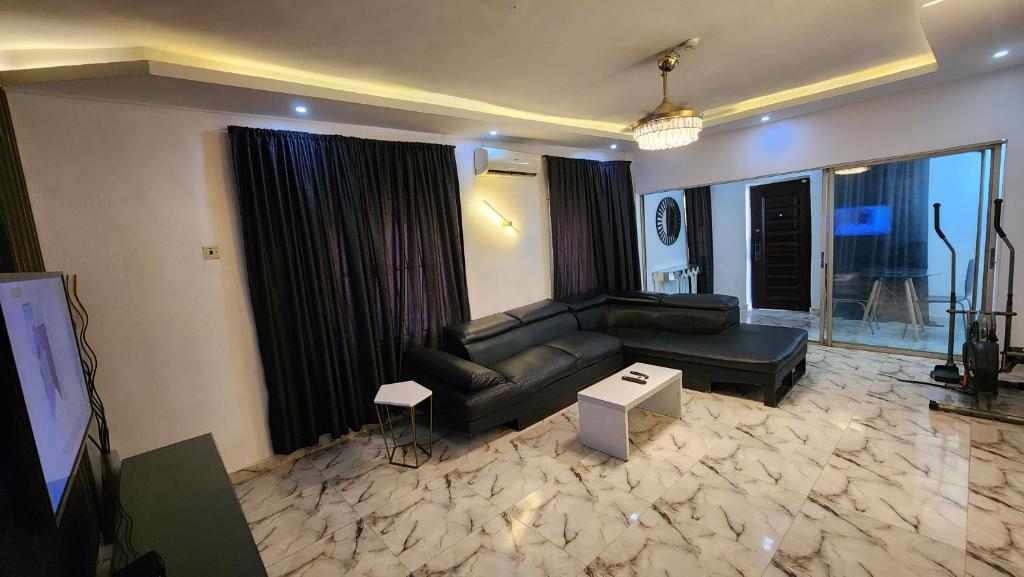 Posezení v ubytování CG Apartments