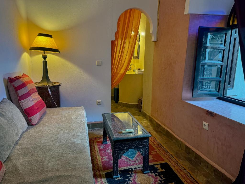 Posezení v ubytování Riad Lapis-lazuli