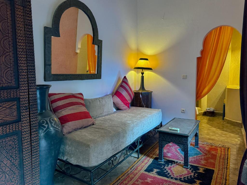 Posezení v ubytování Riad Lapis-lazuli