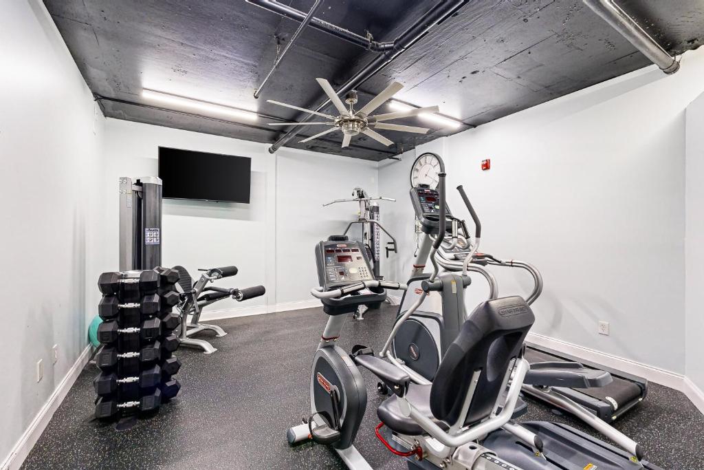 Fitness centrum a/nebo fitness zařízení v ubytování Islander W 703