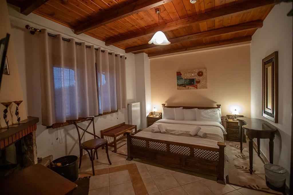Łóżko lub łóżka w pokoju w obiekcie Guesthouse Moucha