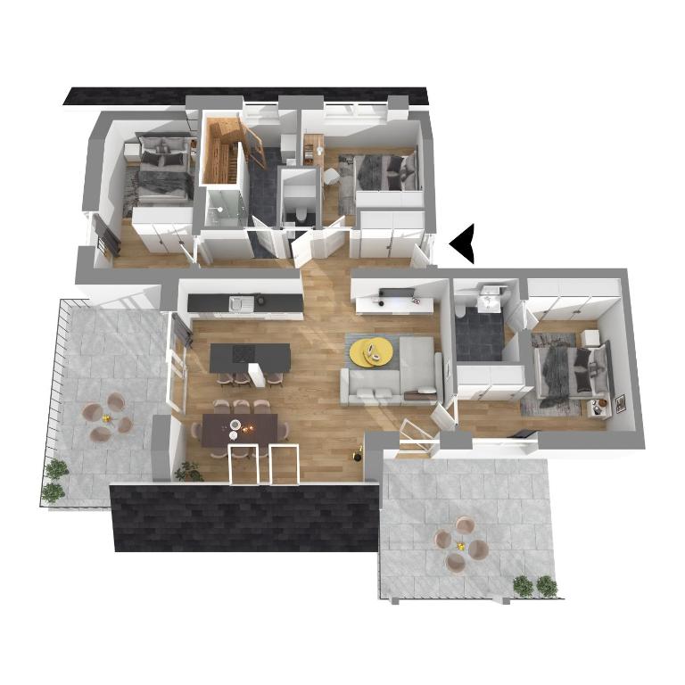 Půdorys ubytování Alpine Suite Spot