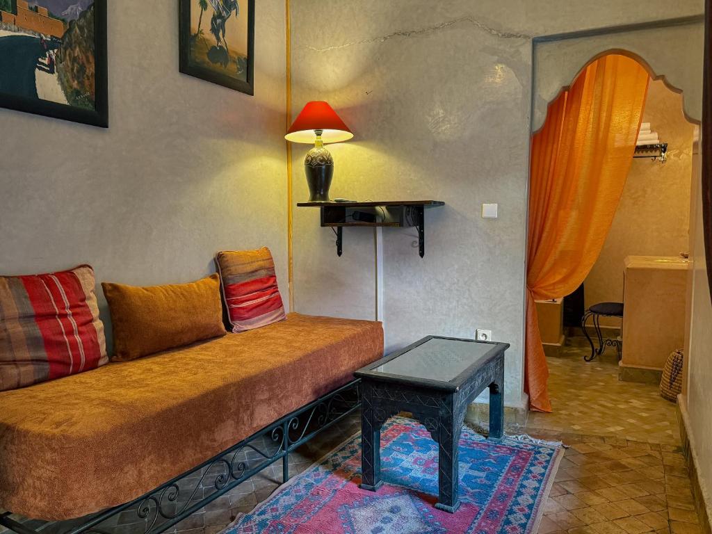 Posezení v ubytování Riad Lapis-lazuli