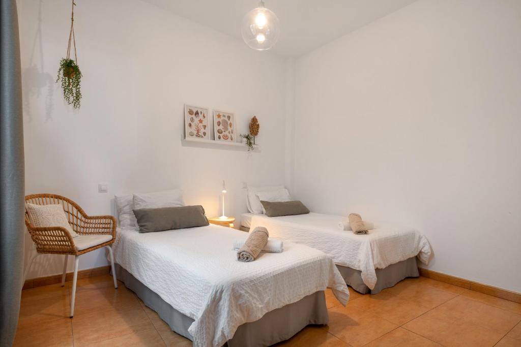 Posteľ alebo postele v izbe v ubytovaní Precioso Apartamento En Lanzarote