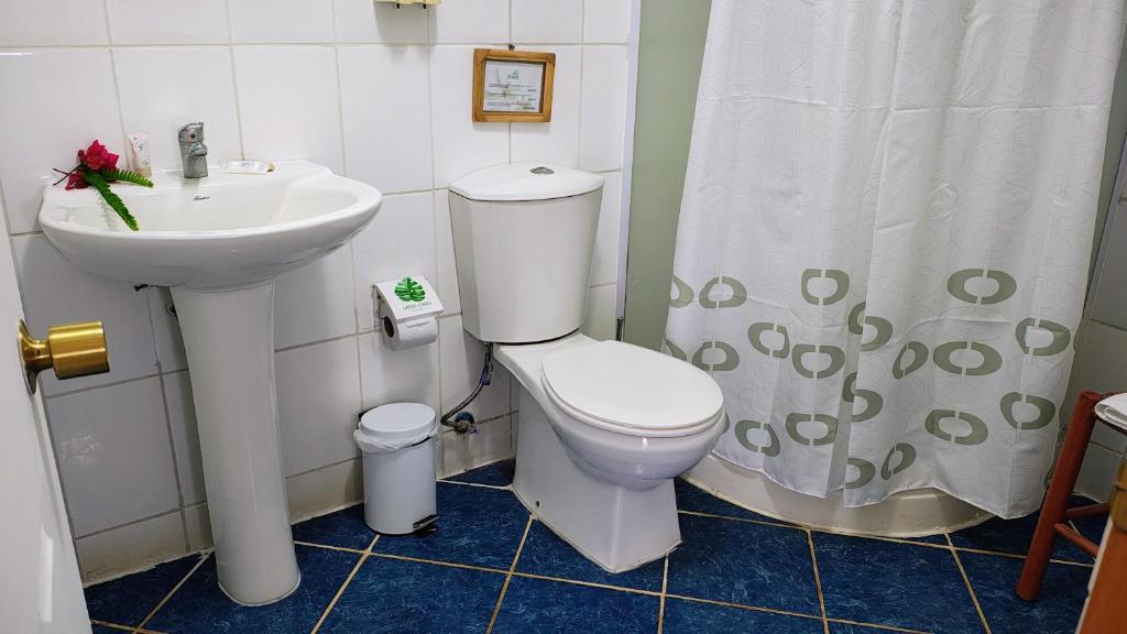 Koupelna v ubytování Hotel Gomero