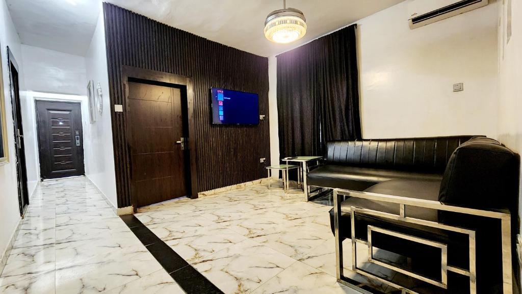 Posezení v ubytování CG Apartments