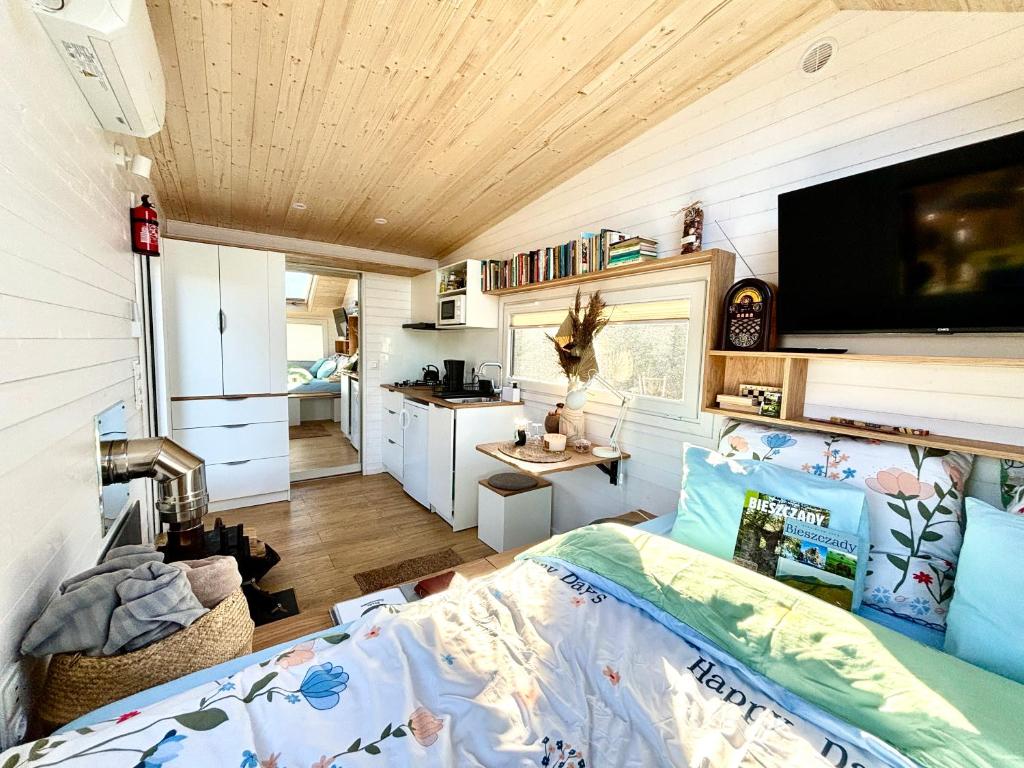Bieszczadzka Osada Saunowisko w cenie jacuzzi na wyłączność, sauna basen - Chalet