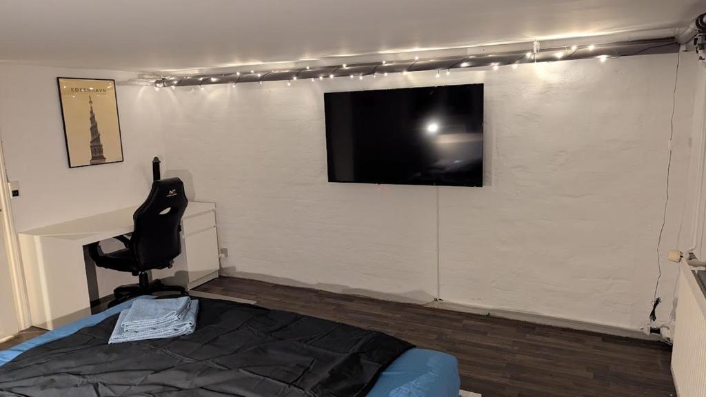 Postel nebo postele na pokoji v ubytování Sleep In Lynge