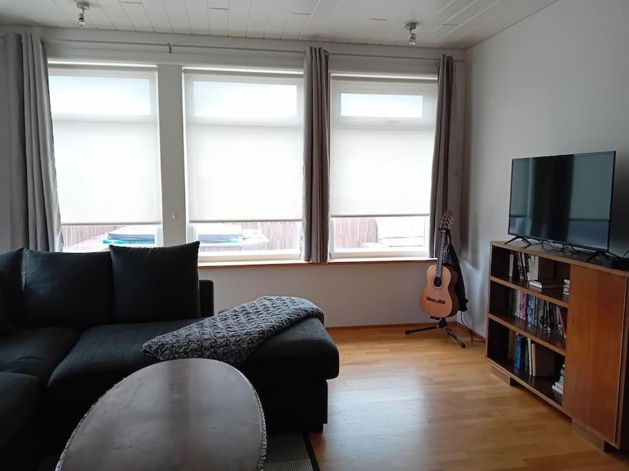 TV a/nebo společenská místnost v ubytování Hóll Guesthouse