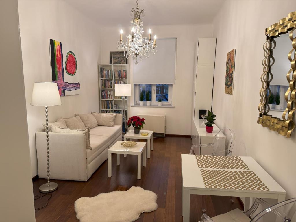 Posezení v ubytování The Prague Castle Apartment