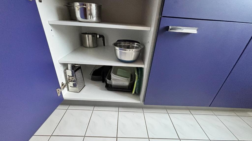 Kuchyň nebo kuchyňský kout v ubytování ModerneDG-Wohnung mit Homeoffice