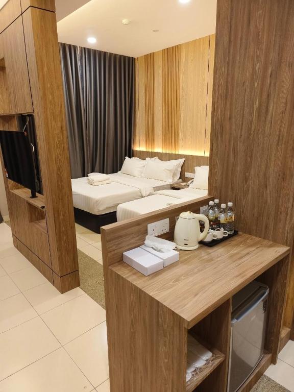 Koupelna v ubytování Hotel Golden View Nilai