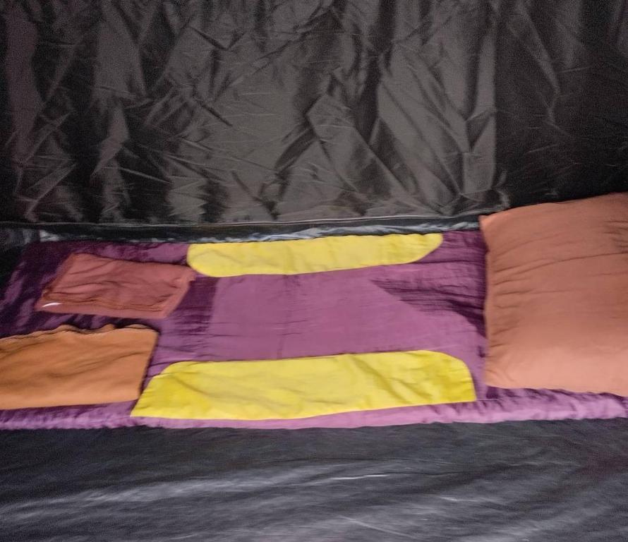 Postel nebo postele na pokoji v ubytování Samui Camping Farm