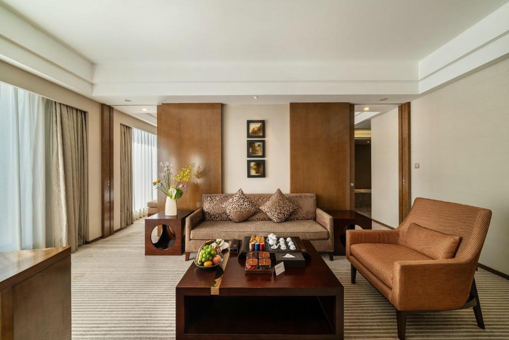 Posezení v ubytování Juntai Hotel Xiamen
