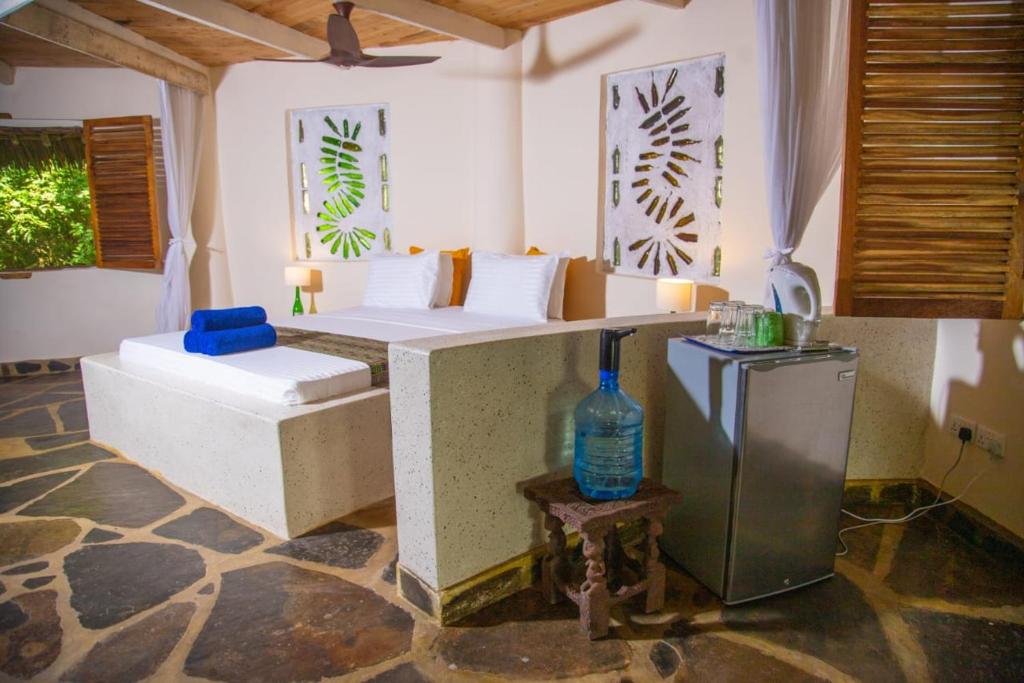 Posezení v ubytování Firefly Eco Retreat