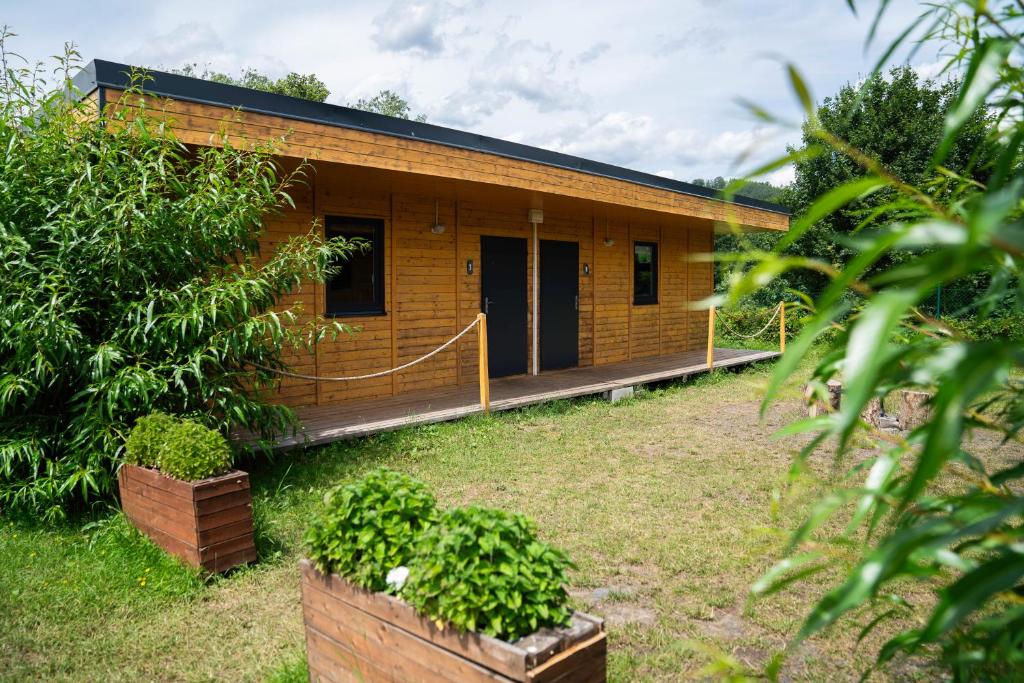 Zahrada ubytování Kemp Děčín