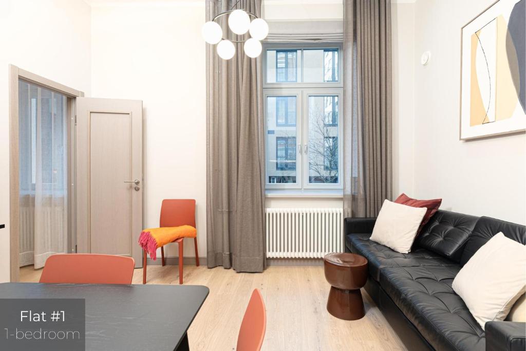 Et opholdsområde på Dandelion Apartments Elegance